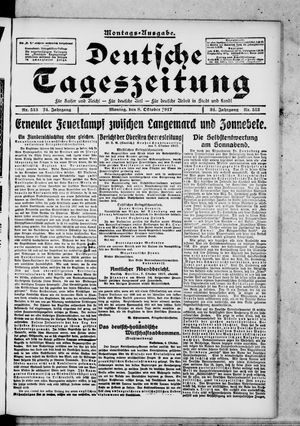 Deutsche Tageszeitung vom 08.10.1917
