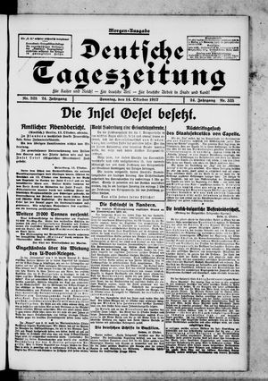 Deutsche Tageszeitung vom 14.10.1917
