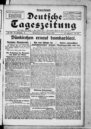 Deutsche Tageszeitung vom 20.10.1917