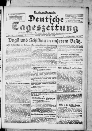 Deutsche Tageszeitung on Oct 22, 1917