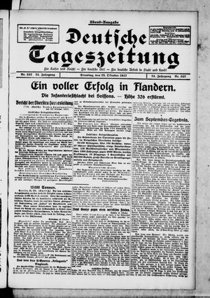 Deutsche Tageszeitung vom 23.10.1917