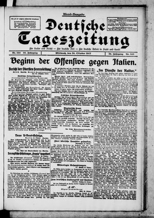 Deutsche Tageszeitung vom 24.10.1917