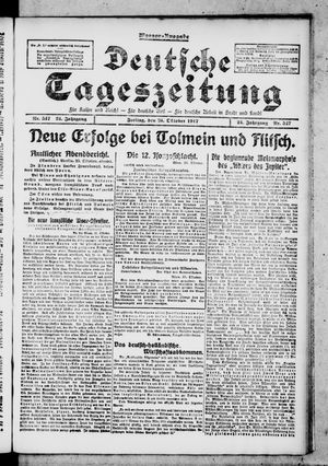 Deutsche Tageszeitung vom 26.10.1917