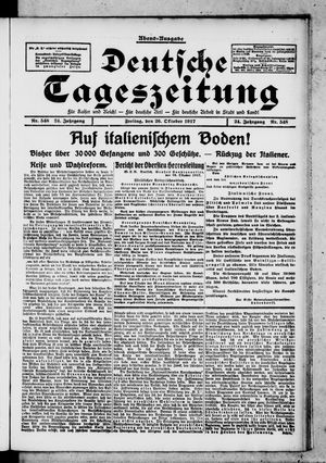 Deutsche Tageszeitung vom 26.10.1917