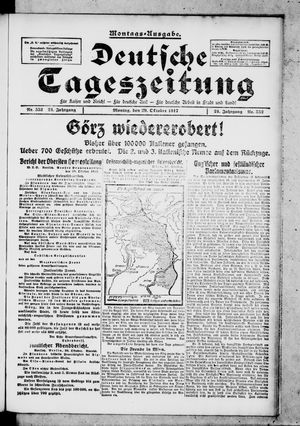 Deutsche Tageszeitung on Oct 29, 1917