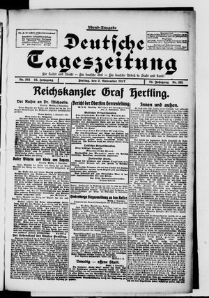 Deutsche Tageszeitung vom 02.11.1917