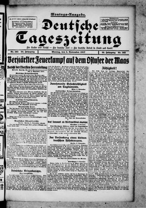 Deutsche Tageszeitung on Nov 5, 1917