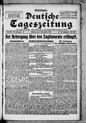 Deutsche Tageszeitung on Nov 5, 1917
