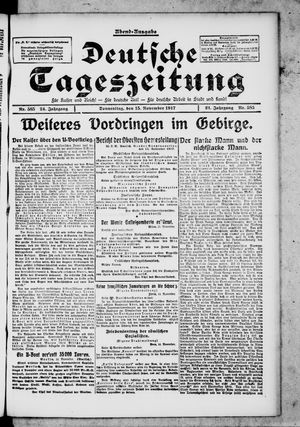Deutsche Tageszeitung on Nov 15, 1917