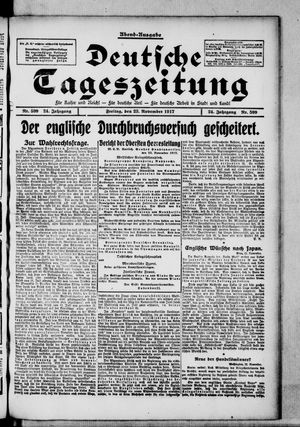 Deutsche Tageszeitung on Nov 23, 1917