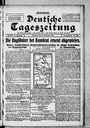 Deutsche Tageszeitung vom 27.11.1917