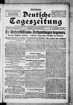 Deutsche Tageszeitung vom 04.12.1917
