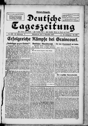 Deutsche Tageszeitung vom 08.12.1917