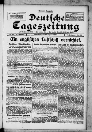 Deutsche Tageszeitung vom 13.12.1917