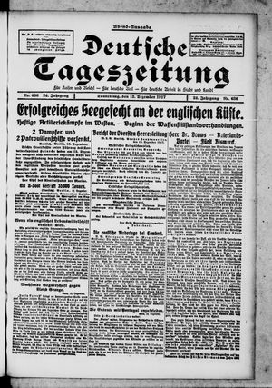 Deutsche Tageszeitung vom 13.12.1917