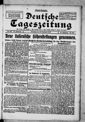 Deutsche Tageszeitung vom 18.12.1917