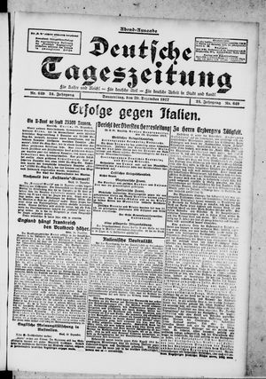Deutsche Tageszeitung on Dec 20, 1917