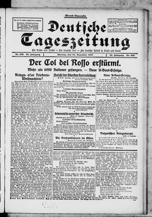 Deutsche Tageszeitung vom 24.12.1917