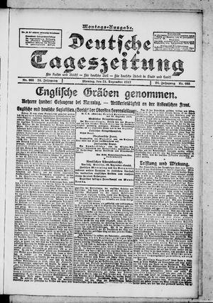 Deutsche Tageszeitung vom 31.12.1917