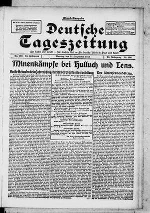 Deutsche Tageszeitung vom 31.12.1917
