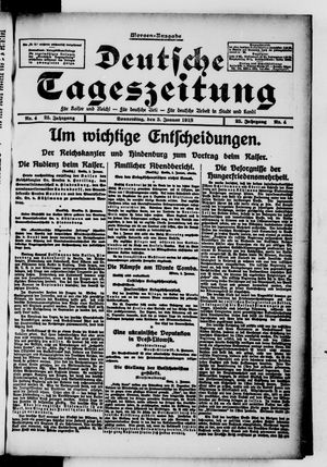 Deutsche Tageszeitung vom 03.01.1918