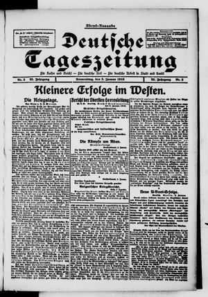 Deutsche Tageszeitung vom 03.01.1918