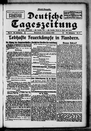 Deutsche Tageszeitung vom 05.01.1918