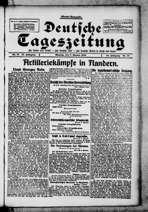 Deutsche Tageszeitung on Jan 7, 1918