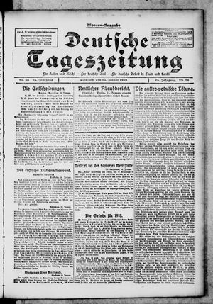 Deutsche Tageszeitung vom 15.01.1918