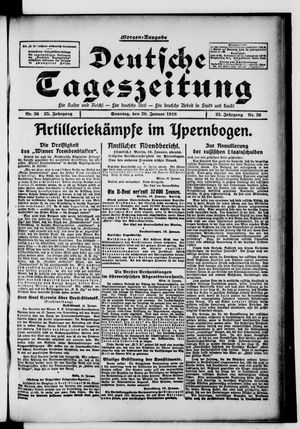 Deutsche Tageszeitung vom 20.01.1918