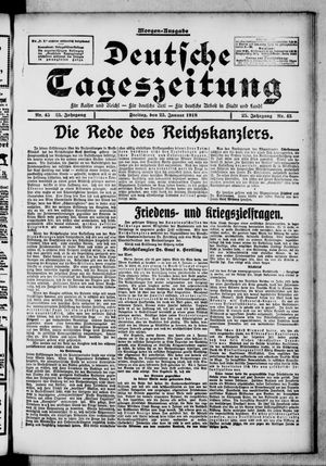 Deutsche Tageszeitung vom 25.01.1918