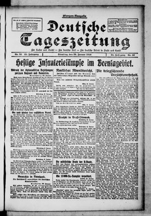 Deutsche Tageszeitung vom 29.01.1918