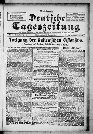 Deutsche Tageszeitung vom 30.01.1918