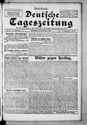 Deutsche Tageszeitung vom 13.02.1918