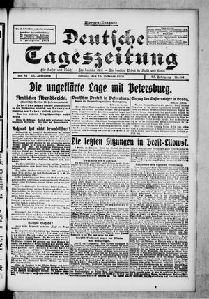 Deutsche Tageszeitung vom 15.02.1918
