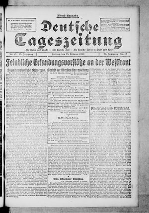 Deutsche Tageszeitung vom 15.02.1918