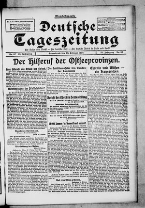 Deutsche Tageszeitung vom 16.02.1918