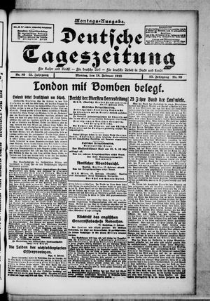 Deutsche Tageszeitung on Feb 18, 1918