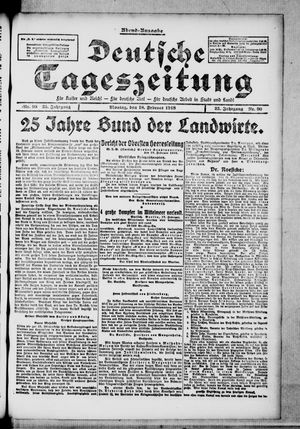 Deutsche Tageszeitung on Feb 18, 1918