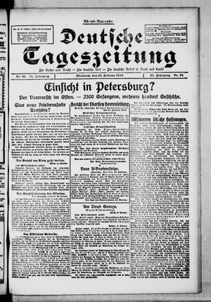 Deutsche Tageszeitung vom 20.02.1918