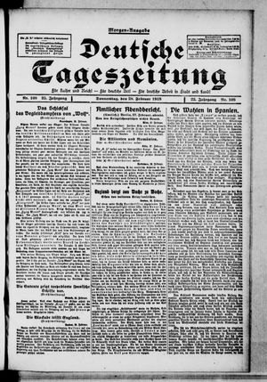 Deutsche Tageszeitung on Feb 28, 1918