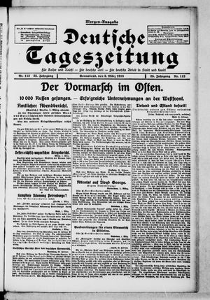 Deutsche Tageszeitung vom 02.03.1918