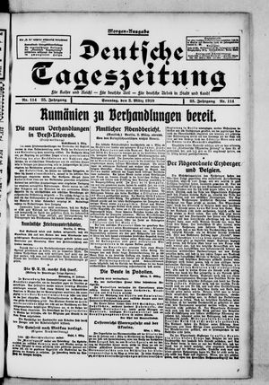 Deutsche Tageszeitung vom 03.03.1918