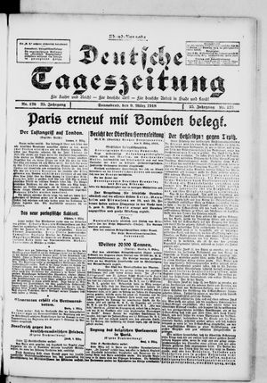 Deutsche Tageszeitung vom 09.03.1918