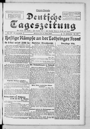 Deutsche Tageszeitung on Mar 10, 1918