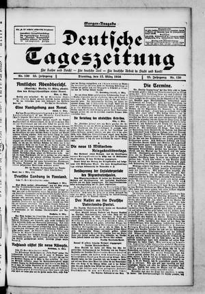 Deutsche Tageszeitung vom 12.03.1918