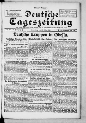 Deutsche Tageszeitung vom 14.03.1918