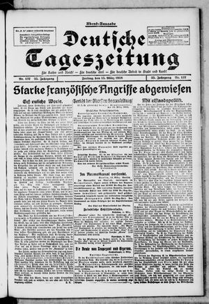 Deutsche Tageszeitung vom 15.03.1918