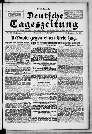 Deutsche Tageszeitung on Mar 16, 1918