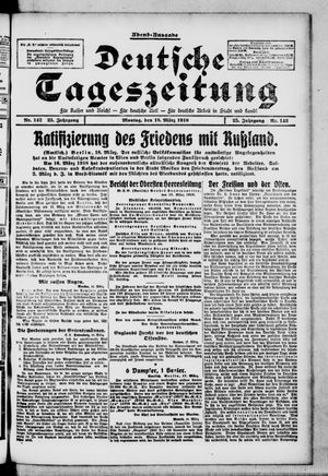 Deutsche Tageszeitung vom 18.03.1918